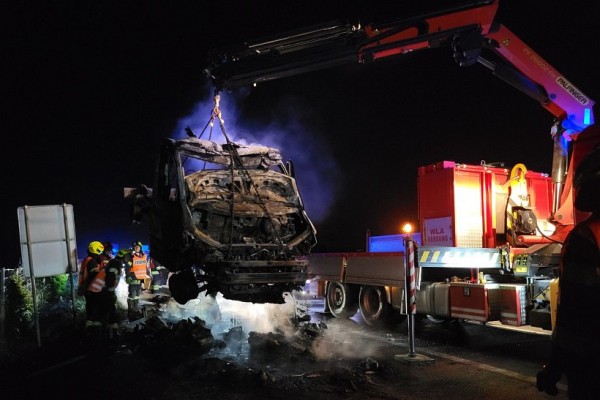 В Австрии сгорел фургон, на котором ехал белорус